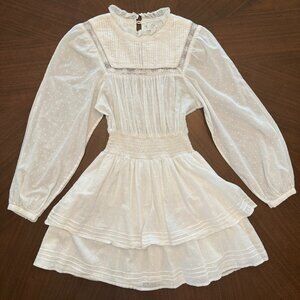 Cleobella White Lace Mini Dress- Size Small